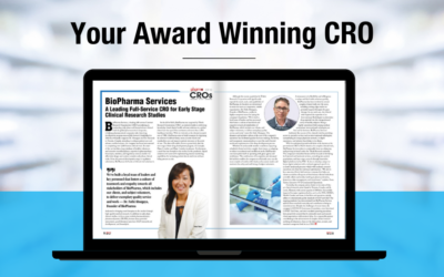 BioPharma Services Receives Pharma Tech Outlook Top 10 CRO’s of 2022 Award