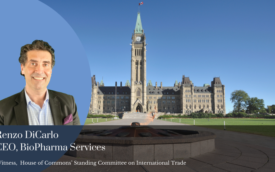 Renzo DiCarlo Of BioPharma Services Inc. Presents COVID-19 Vaccine Strategies To Canadian Parliament