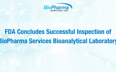 BioPharma Services Bioanalytical Laboratory passes FDA inspection with flying colours